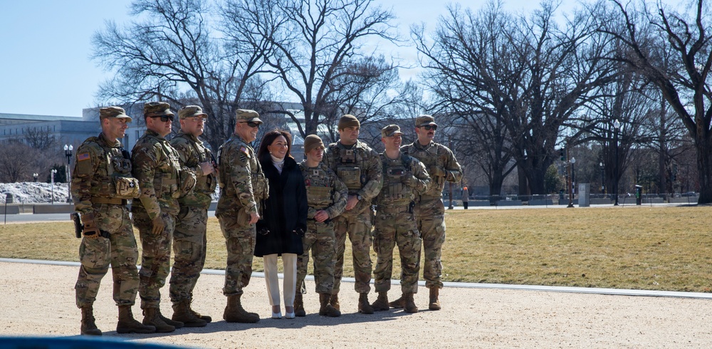 National Guard members meet with U.S. Attorney Pirro