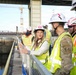 Project manager briefs LRD commander on Chickamauga Lock