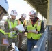 Engineer briefs LRD commander at Chickamauga Lock Replacement Project