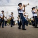 Band of the West and Fort Sam's Own march in Mardi Gras