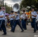 Band of the West and Fort Sam's Own march in Mardi Gras