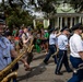 Band of the West and Fort Sam's Own march in Mardi Gras