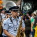 Band of the West and Fort Sam's Own march in Mardi Gras