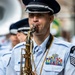 Band of the West and Fort Sam's Own march in Mardi Gras