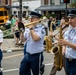 Band of the West and Fort Sam's Own march in Mardi Gras