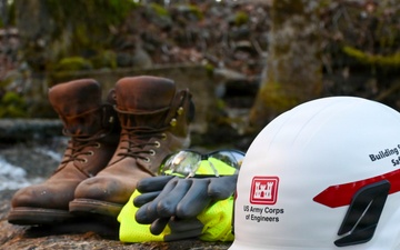 USACE Personal Protective Equipment Along Riverbank