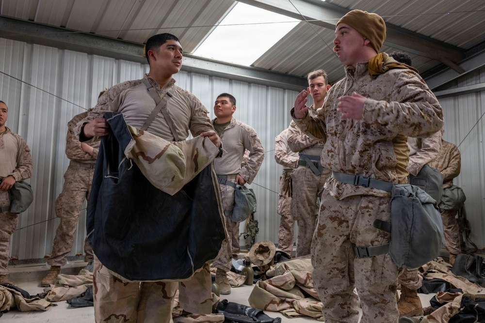 U.S. Marines with 3rd LAR participate in CBRN training during NTC 26-05