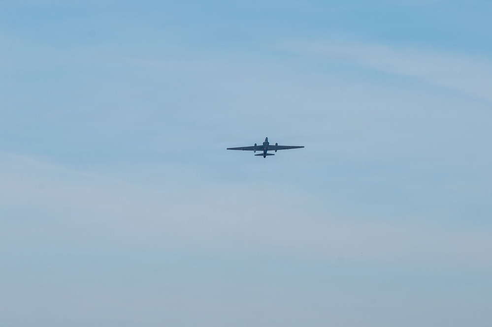 Beale AFB Aircraft Fly Unique Formation in Airshow Preparation