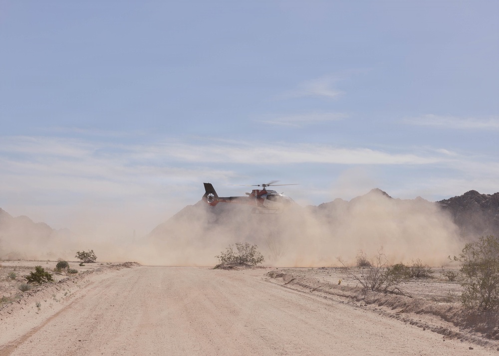 JTF-SB Marines conduct joint casualty evacuation training with Yuma Aerocare