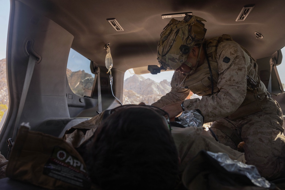 JTF-SB Marines conduct joint casualty evacuation training with Yuma Aerocare