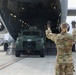 3rd MLR Marines off-load equipment from C-17 Globemaster III