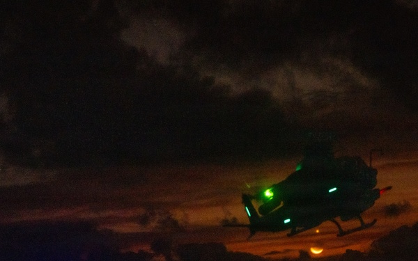 22ND MEU (SOC) | Night Flight Ops USS Fort Lauderdale