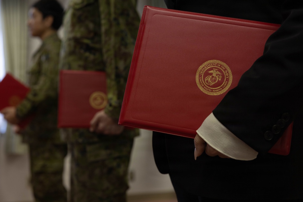 MCAS Iwakuni Awards JGSDF members for their efforts during exercise Nankai Rescue 2026