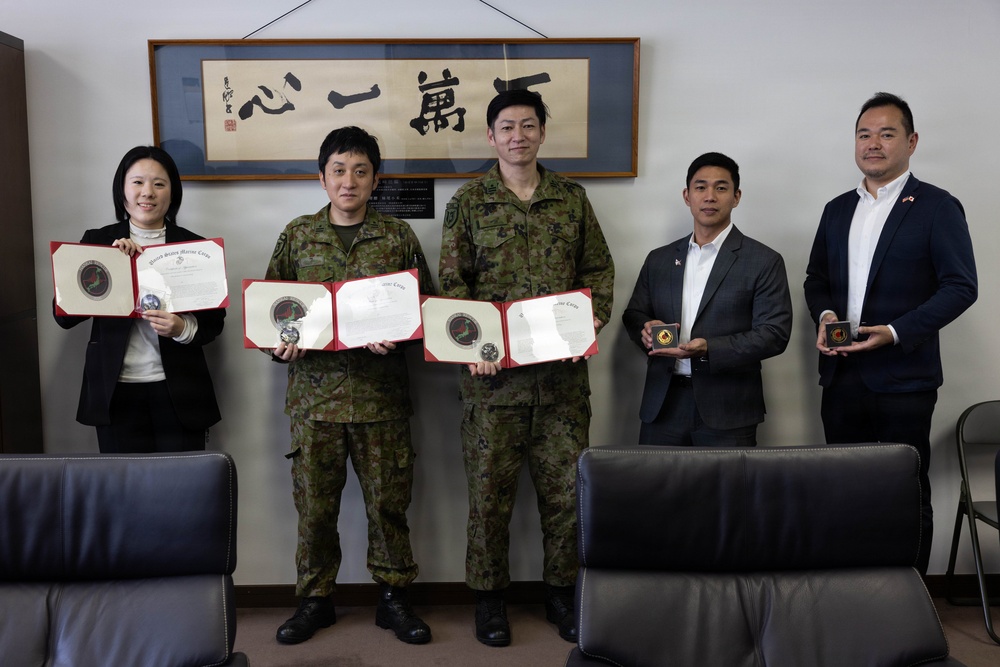 MCAS Iwakuni Awards JGSDF members for their efforts during exercise Nankai Rescue 2026