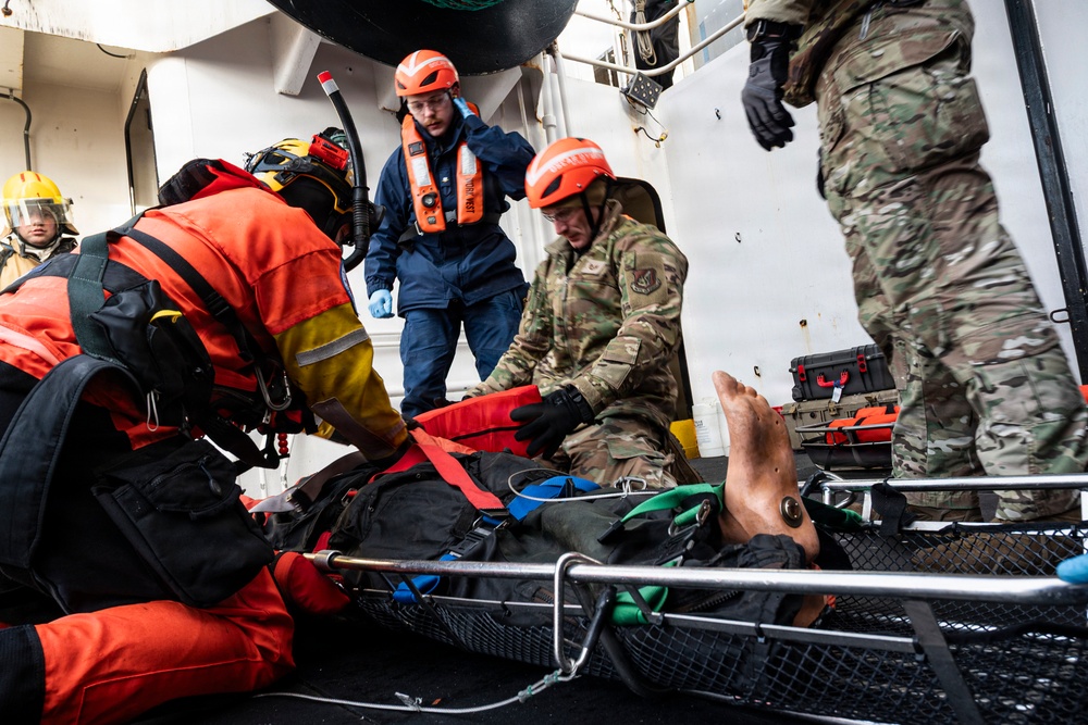 Medical experimentation team supports ARCTIC EDGE 2026 aboard NOAA ship Oscar Dyson (R-224) in Kodiak, AK