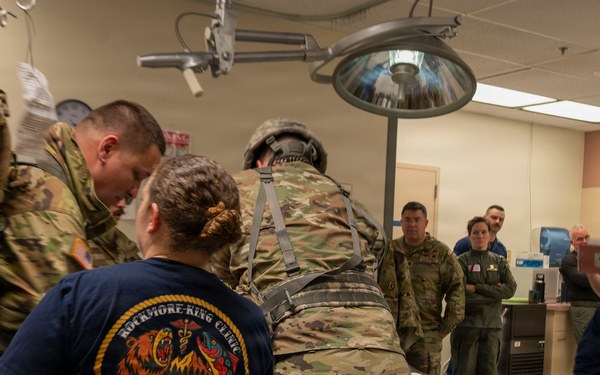 Medical experimentation teams, medics, corpsmen support ARCTIC EDGE 2026 at USCG Air Station Kodiak