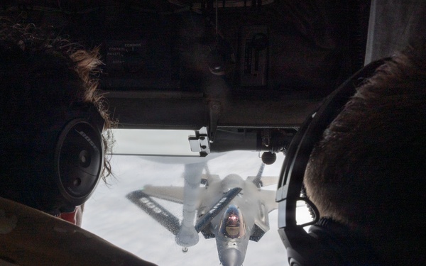 From tanker to lifeline: 909th ARS, 18th AES train over Pacific