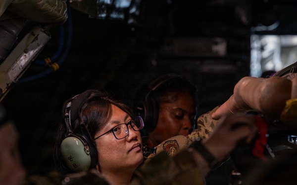 From tanker to lifeline: 909th ARS, 18th AES train over Pacific