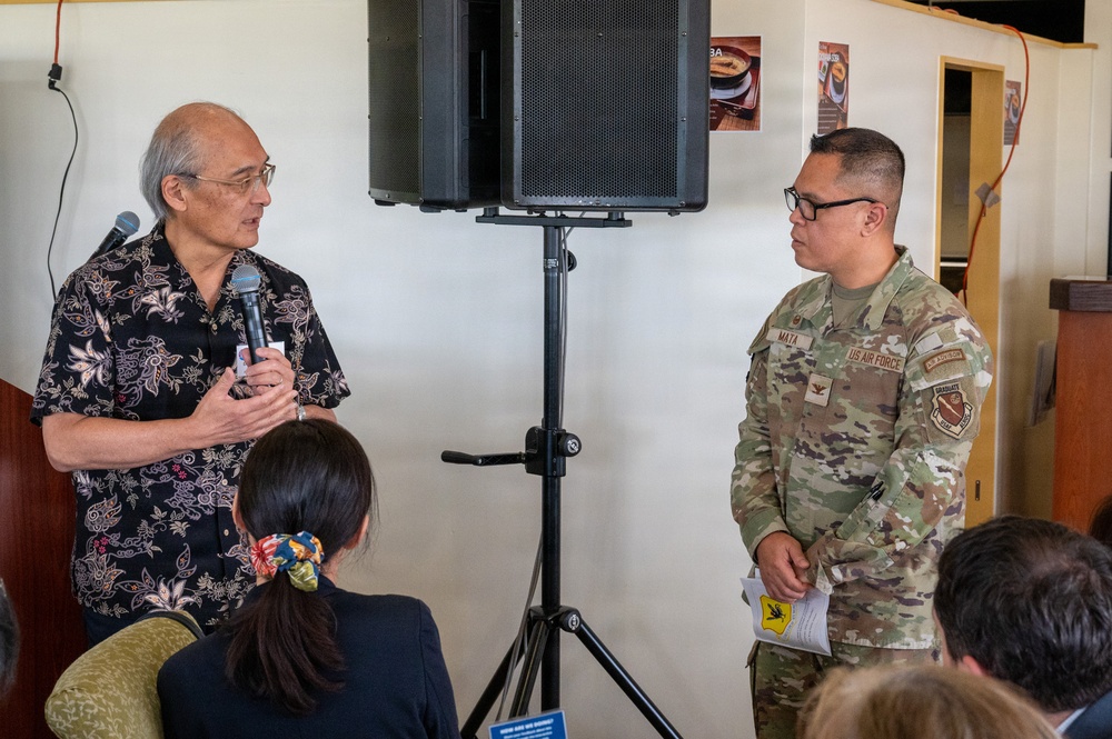 U.S.-Japan cultural exchange panel tours Kadena Air Base