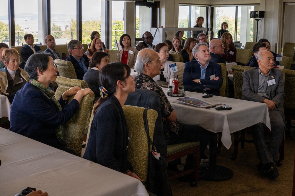 U.S.-Japan cultural exchange panel tours Kadena Air Base