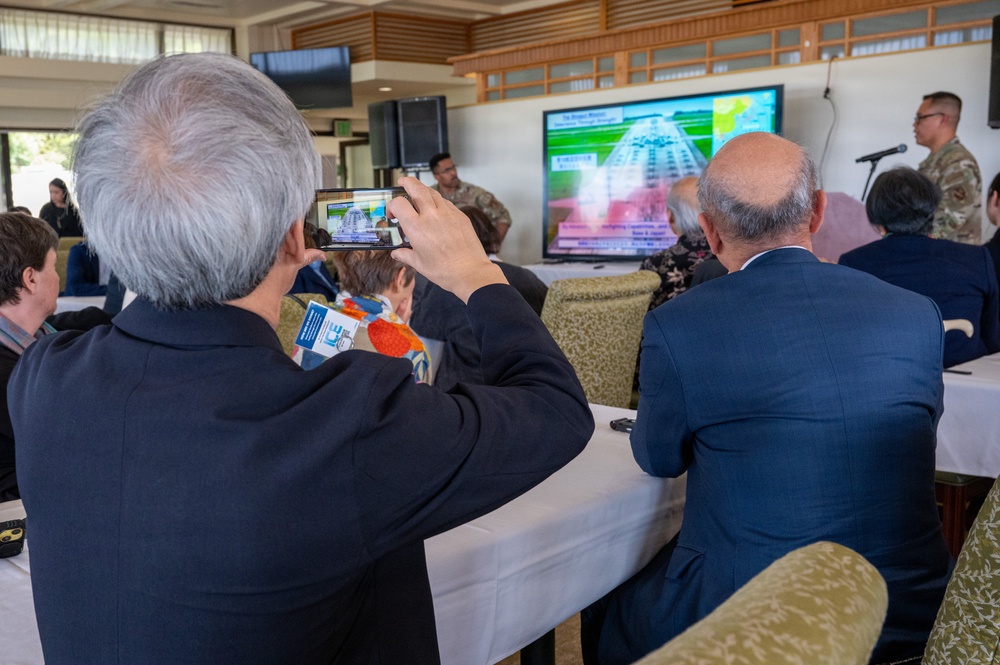 U.S.-Japan cultural exchange panel tours Kadena Air Base