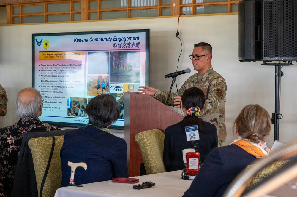 U.S.-Japan cultural exchange panel tours Kadena Air Base