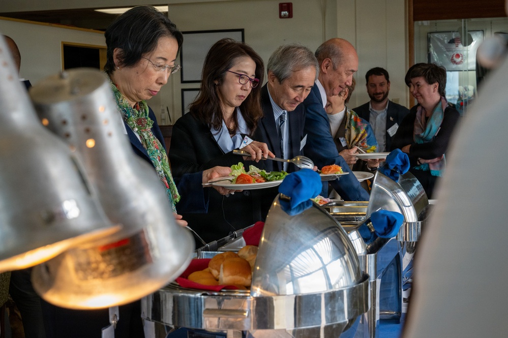 U.S.-Japan cultural exchange panel tours Kadena Air Base