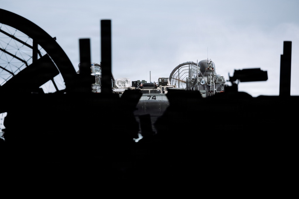 11th MEU Marines, Sailors conduct well deck operations aboard USS Portland