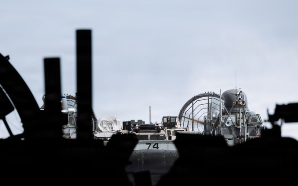 11th MEU Marines, Sailors conduct well deck operations aboard USS Portland
