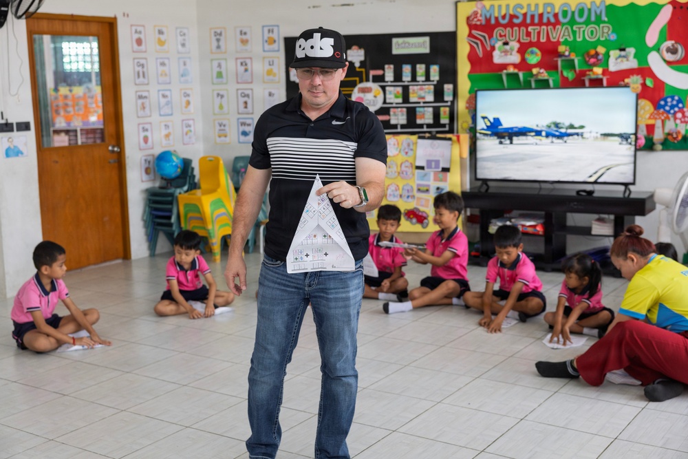 MSC Reservists Spend Time with Students at Human Help Network in Pattaya