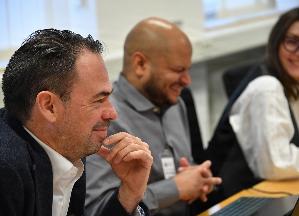 Participants engage in group seminars during the Strategic Competition in Russia course