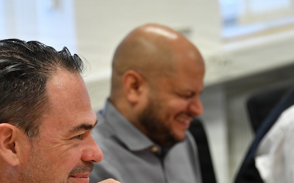 Participants engage in group seminars during the Strategic Competition in Russia course