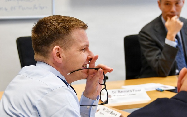 Participants engage in group seminars during the Strategic Competition in Russia course