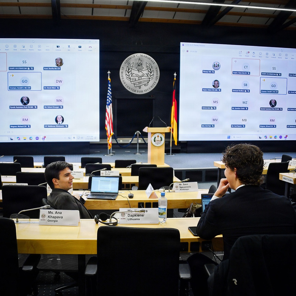 The Strategic Competition in Russia course takes a shift after harsh weather condidions pushes it to become an online course for the day