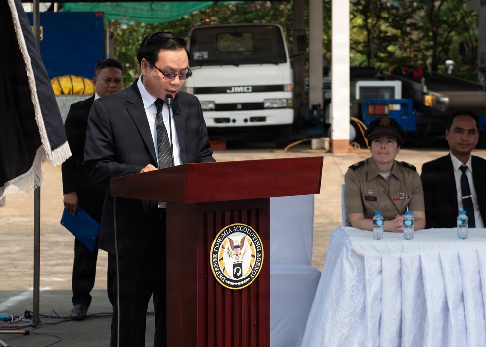 DPAA Conducts Repatriation Ceremony in Laos