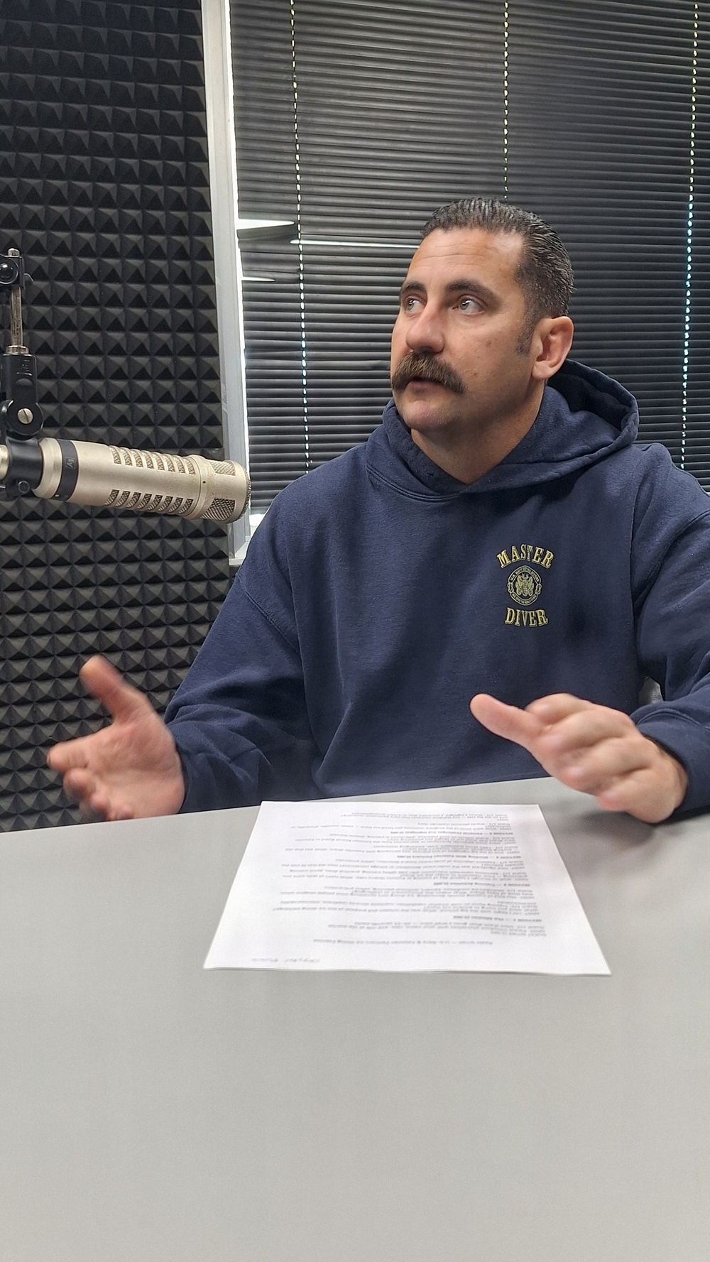 Senior Chief Reed Discusses Estonia Ice Diving Operations During AFN Rota Interview