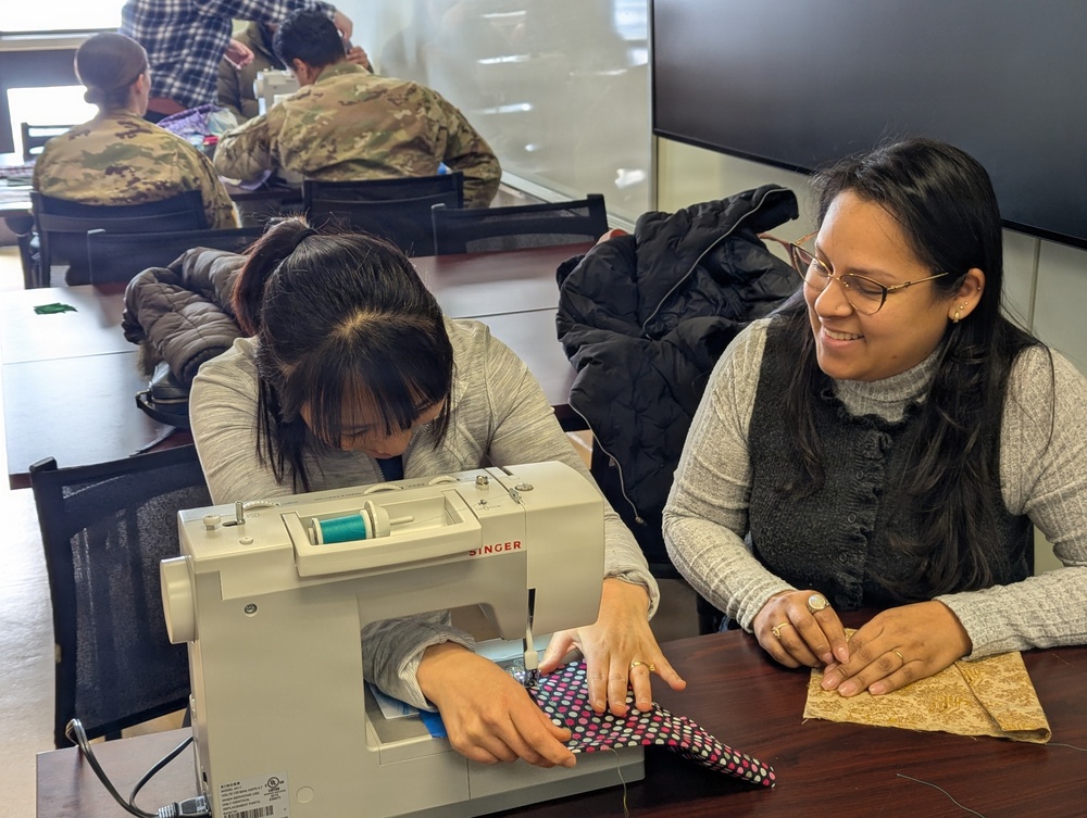 Fort Drum Soldiers, family members learn new life skill, one stitch at a time