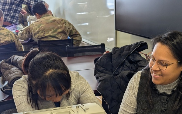 Fort Drum Soldiers, family members learn new life skill, one stitch at a time