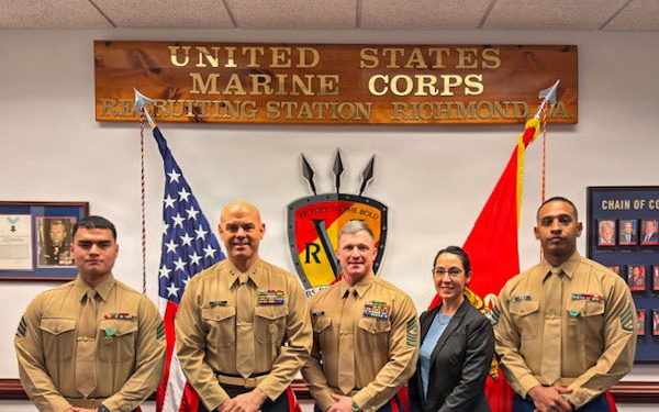 MCRC Commanding General Visits Recruiting Station Richmond