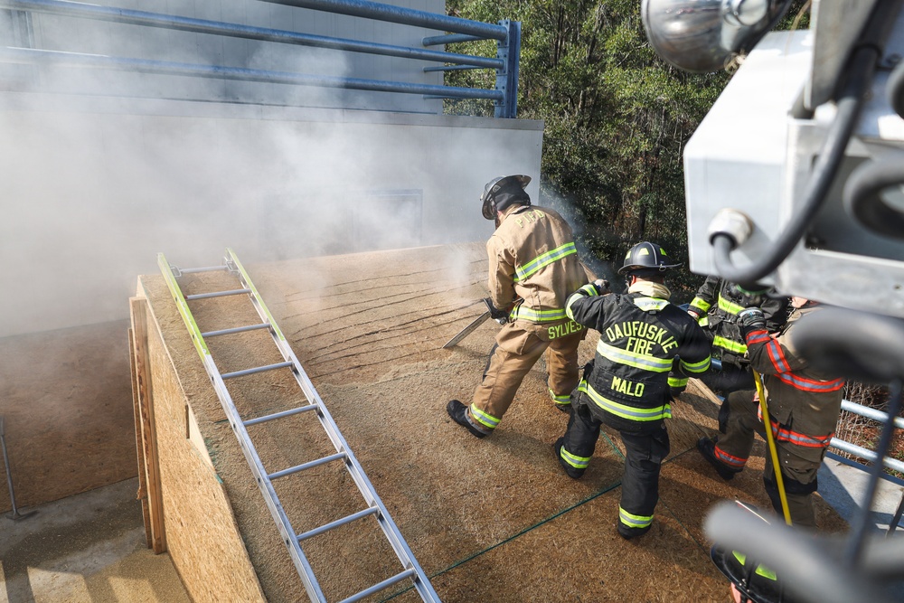 Joint Fire Fighter Training Aboard MCAS Beaufort