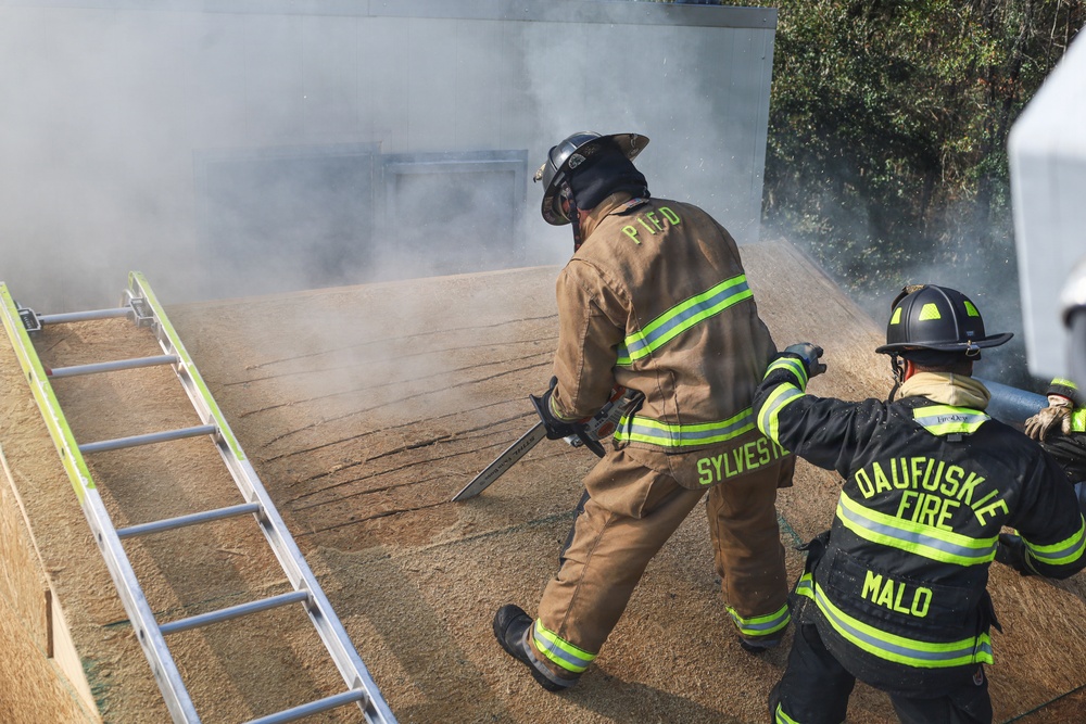 Joint Fire Fighter Training Aboard MCAS Beaufort