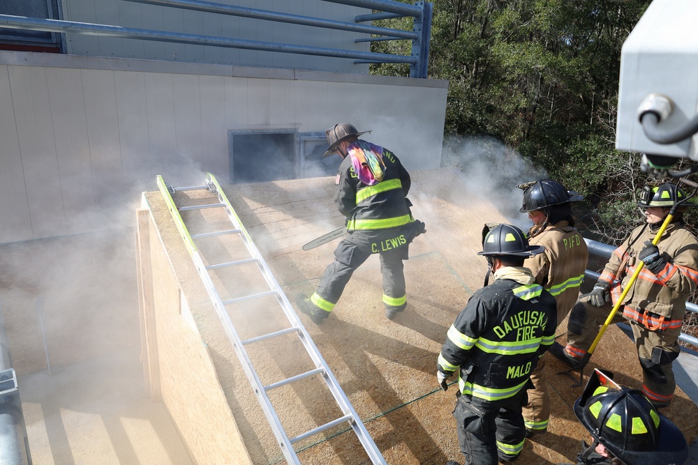 Joint Fire Fighter Training Aboard MCAS Beaufort