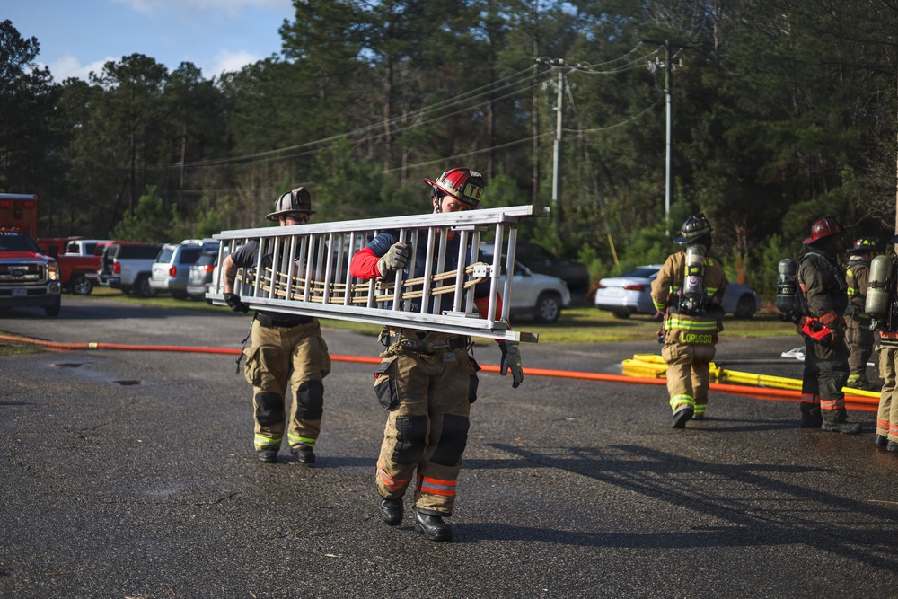 Joint Fire Fighter Training Aboard MCAS Beaufort
