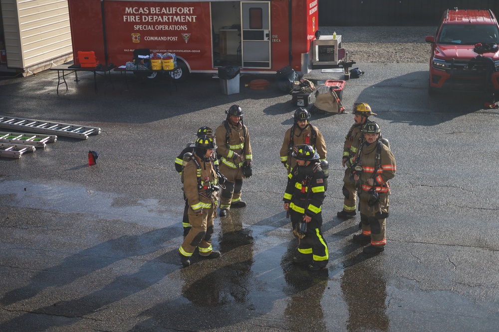 Joint Fire Fighter Training Aboard MCAS Beaufort