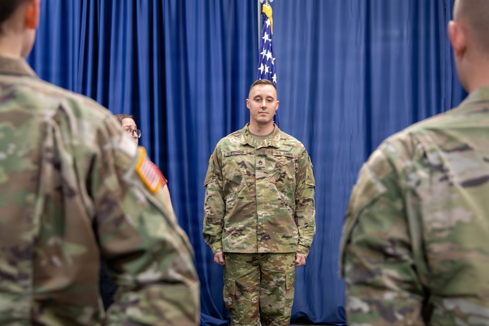 Sgt. 1st Class Koesterer Promotion