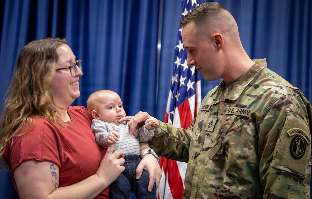 Sgt. 1st Class Koesterer Promotion