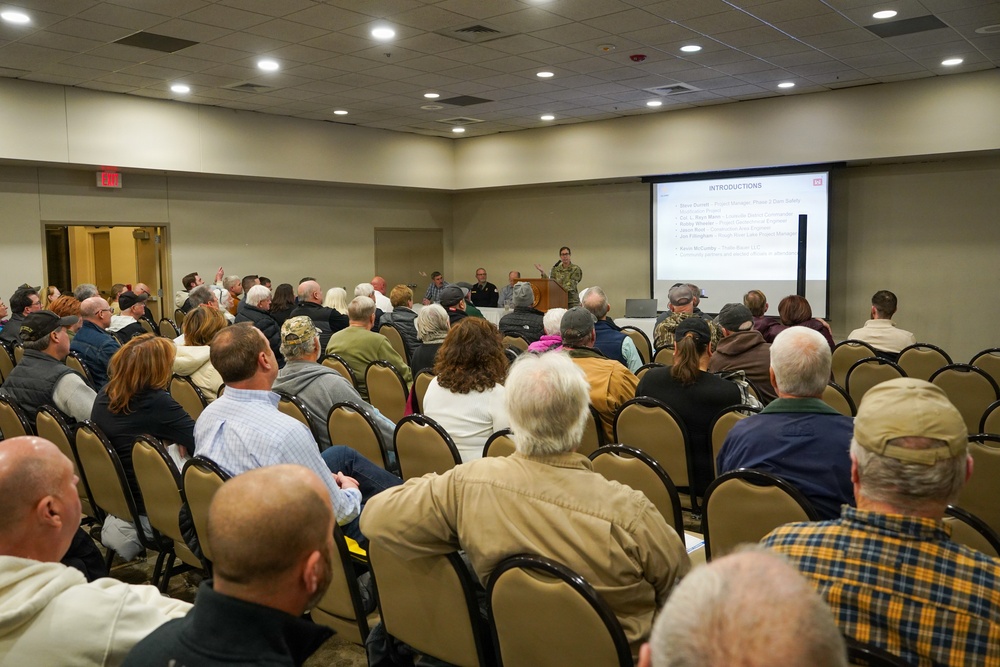 Louisville District holds public meeting on Phase 2 of the Rough River Dam Safety Modification project