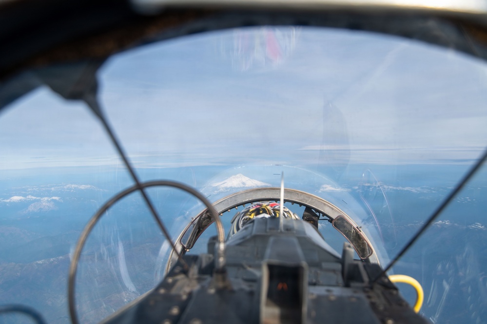 T-38 Talons Conduct Four-Ship Formation Flight in California Airspace