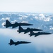 T-38 Talons Conduct Four-Ship Formation Flight in California Airspace
