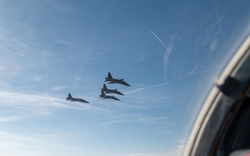 T-38 Talons Conduct Four-Ship Formation Flight in California Airspace